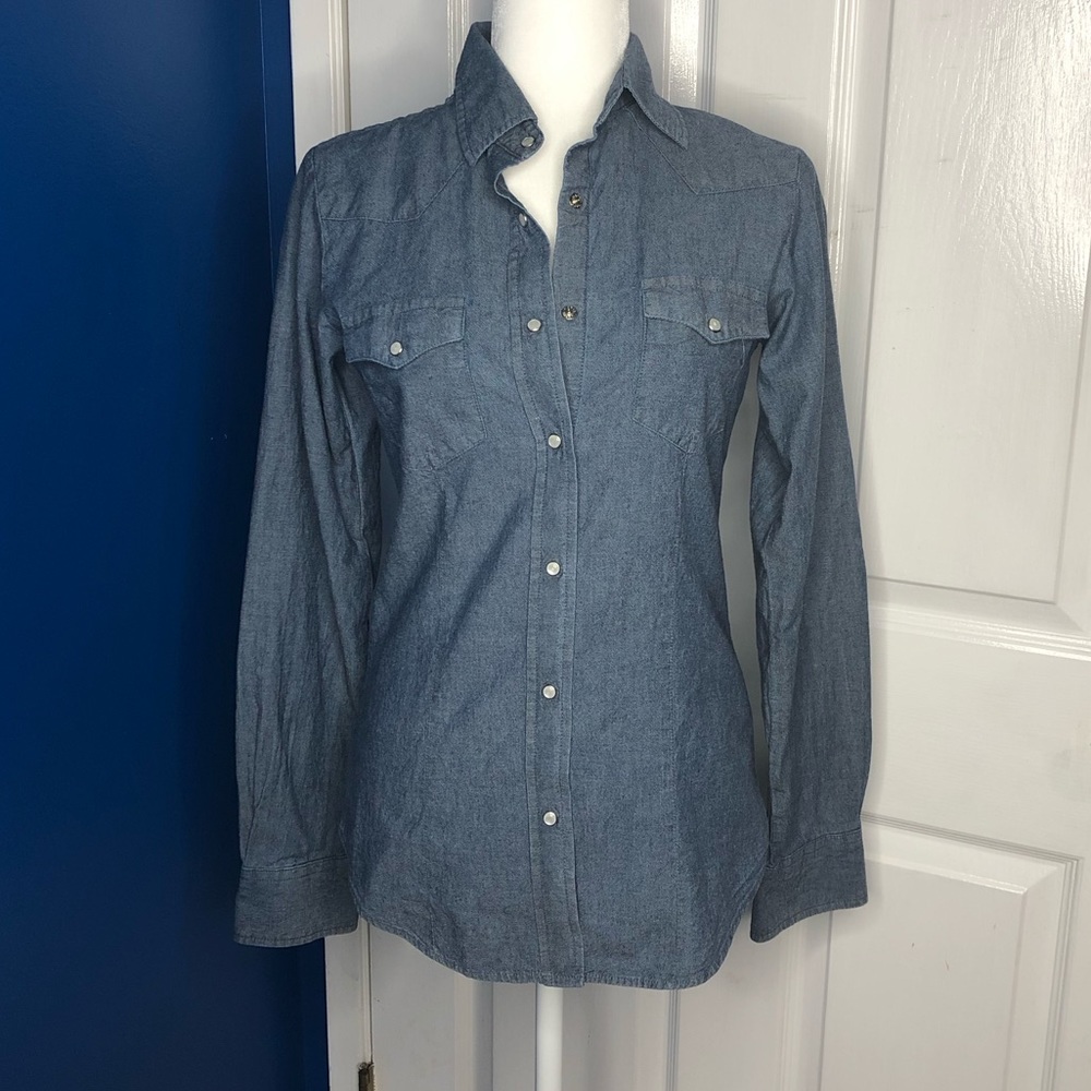 Blue Sherry Cervi button down shirt